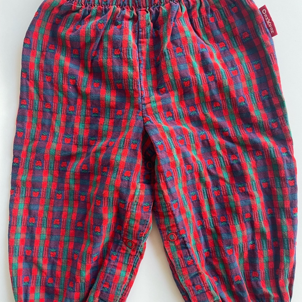 Vintage OshKosh Plaid Apple Pants